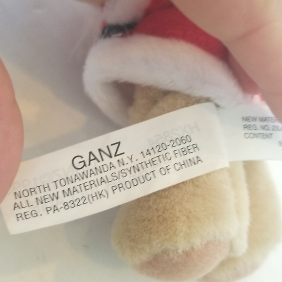 Vintage Cute WEE BEAR VILLAGE Bear Santa Ganz 1995 - Picture 8 of 10